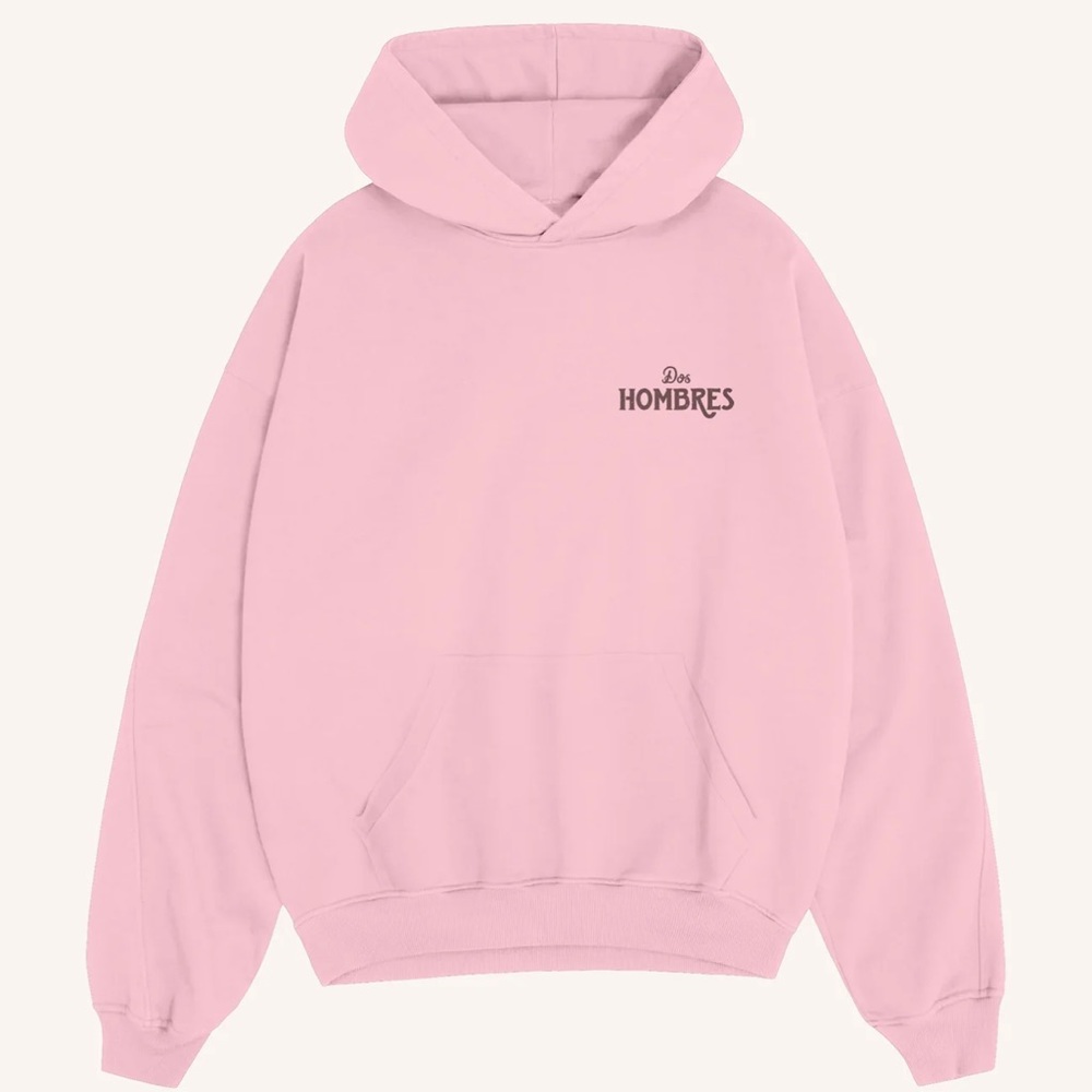 New re production Dos Hombres Pink Hoodie hot pink